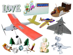 Projets réalisés avec la MiniCut2d et partagés sur cncpartage.fr